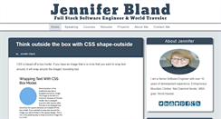 Desktop Screenshot of jenniferbland.com